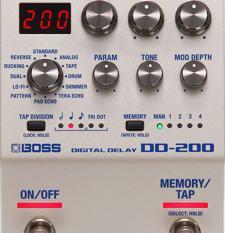 Pedal de Efeitos Delay Digital DD-200