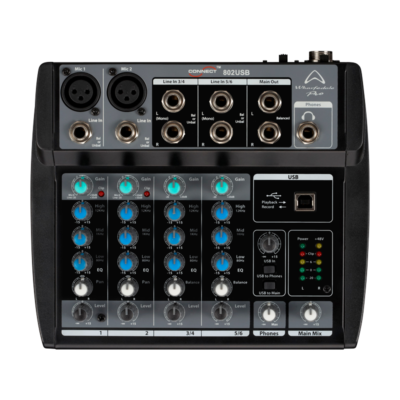 Wharfedale Pro Connect 802 USB - Mesa de Mistura