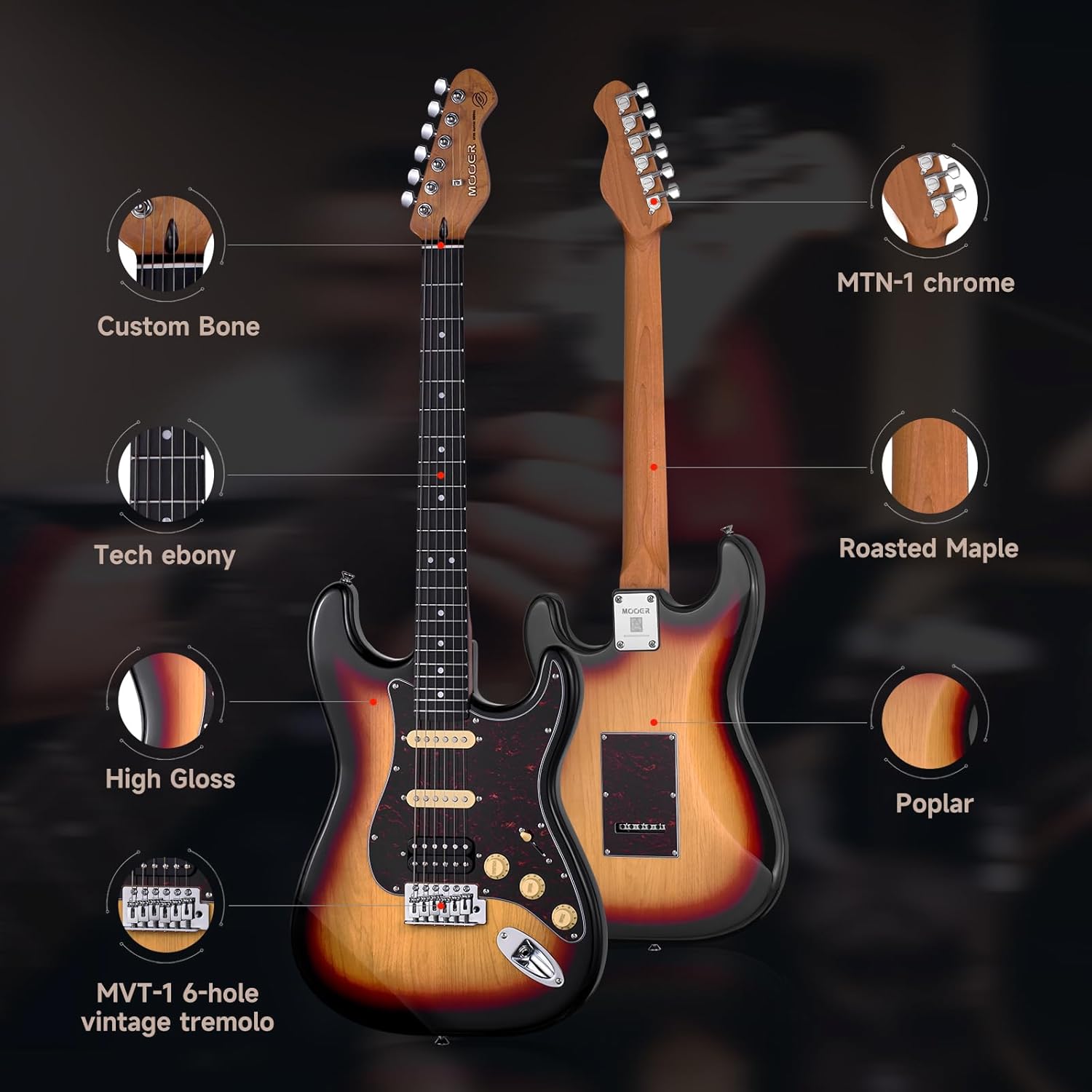 Mooer - MSC10 Pro - Sunburst - Image 2